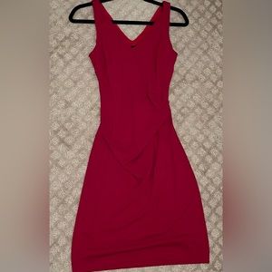 Nicole Miller red knee length dress